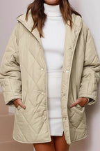 Casual Long Hooded Puffer Jacket image 6