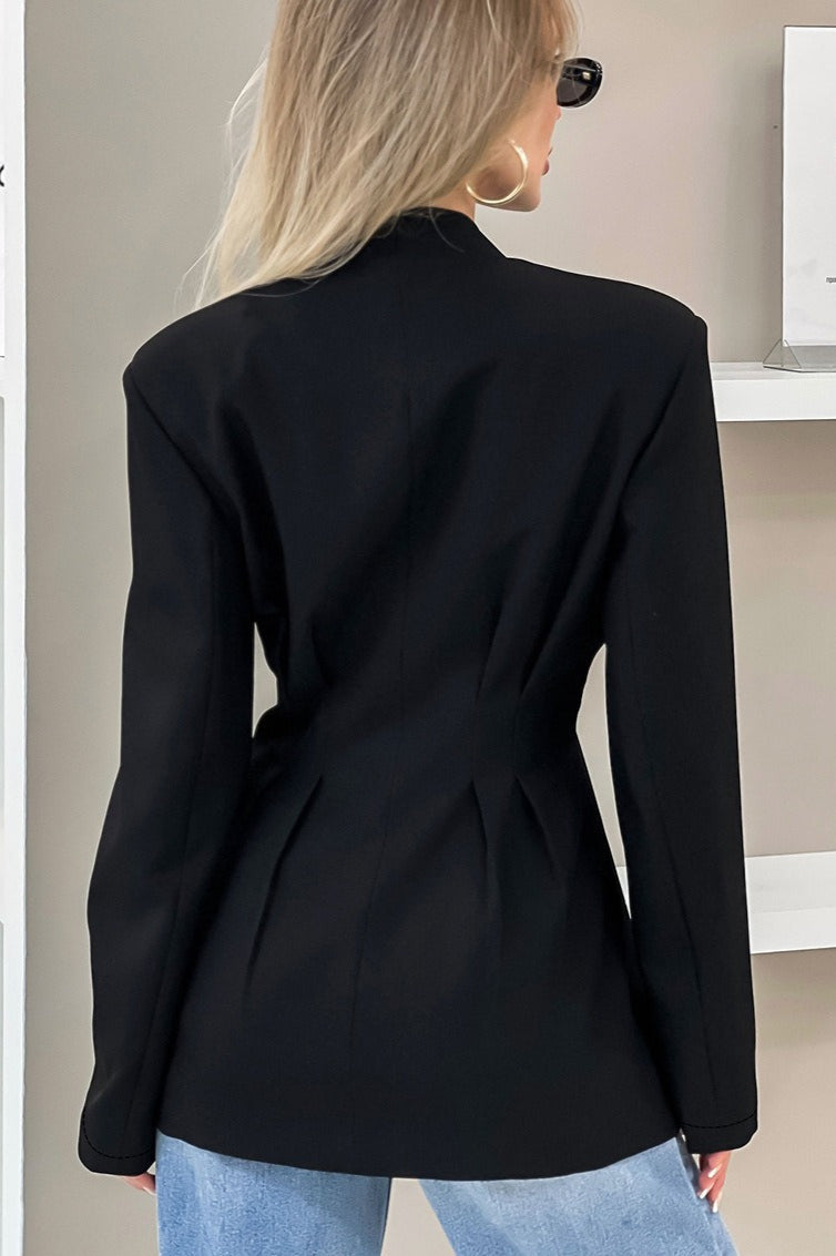 Belted Slim Fit Blazer image 5