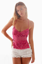 Beaded Exquisite Heavy Work One-Piece Cami Top image 11