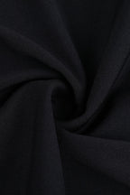 Black Contrast Lace U-Neck Split Backless Party Dress image 11