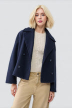 Oversized Lapel Wool Blend Jacket image 1