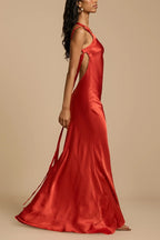 Satin One Shoulder Bodycon Formal Dress image 12