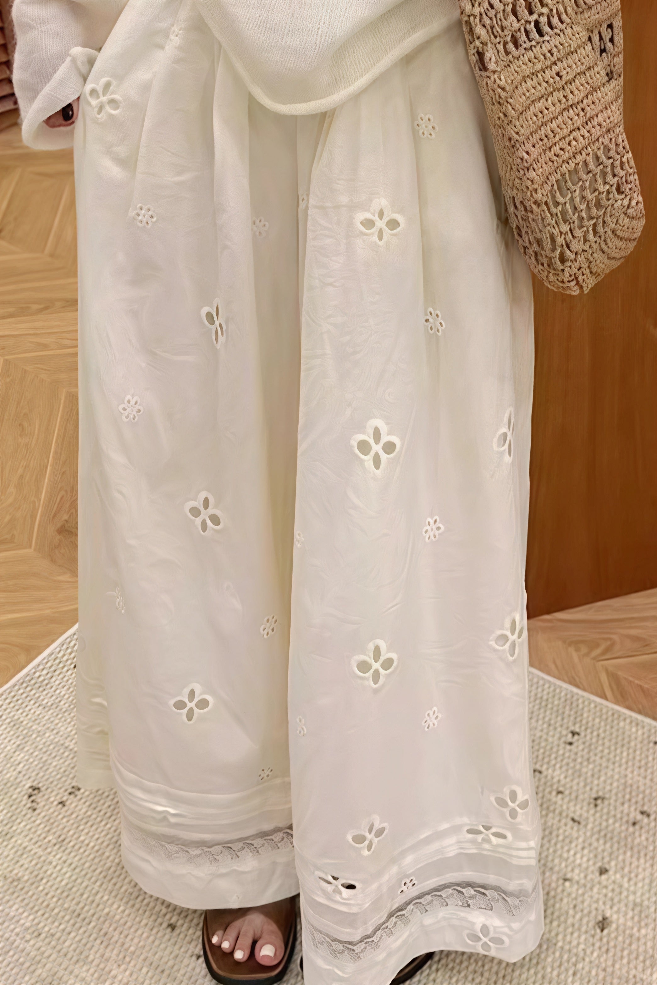 Hollow Out Lace Loose Wide Pants image 2