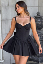 Waist-Cinched Cami Bow Party Dress image 4