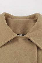 Batwing Sleeve Wool Blend Coat image 14