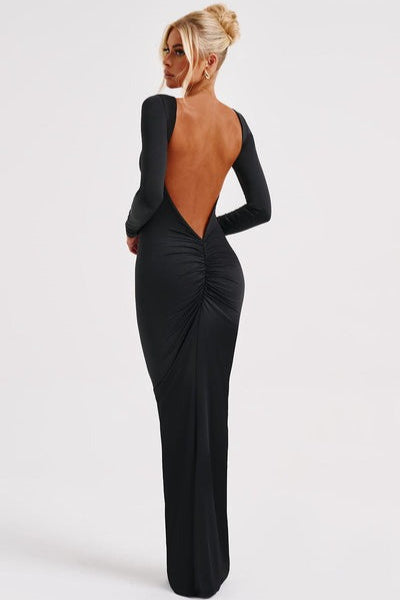 Long Sleeve Backless Bodycon Formal Dress image 16