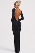 Long Sleeve Backless Bodycon Formal Dress image 16