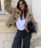 Turn-Down Collar Wool Coat image 2