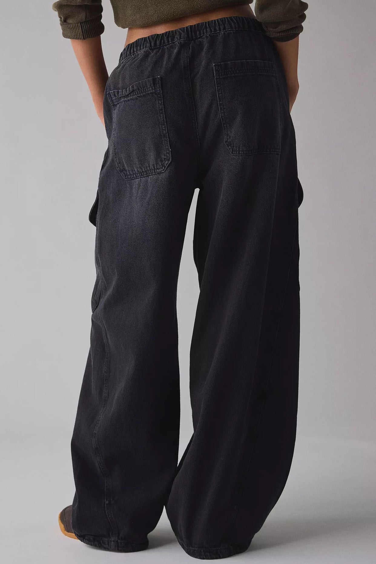 Street Tie Casual Loose Pocket Jeans image 6