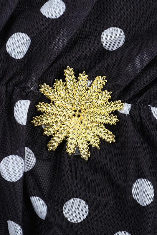 Sexy Polka Dot V-Neck Mini Dress image 5