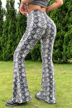 Sexy Snake Pattern Flare Pants image 4