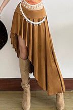 Printed Asymmetrical Slim Skirt image 3
