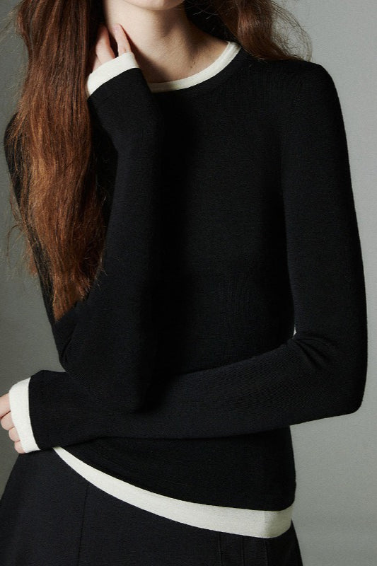 Colorblock Washable Knit Top image 3