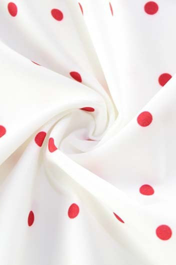 Polka Dot Bow-Detail Mini Dress image 4