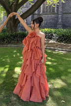 Chic Halter Neck Floral Applique Maxi Dress image 1
