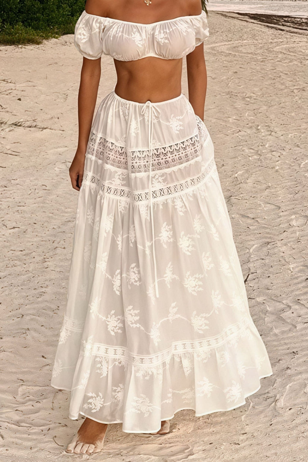 Pure Desire Crop Camisole High - Waist Skirt Set image 4