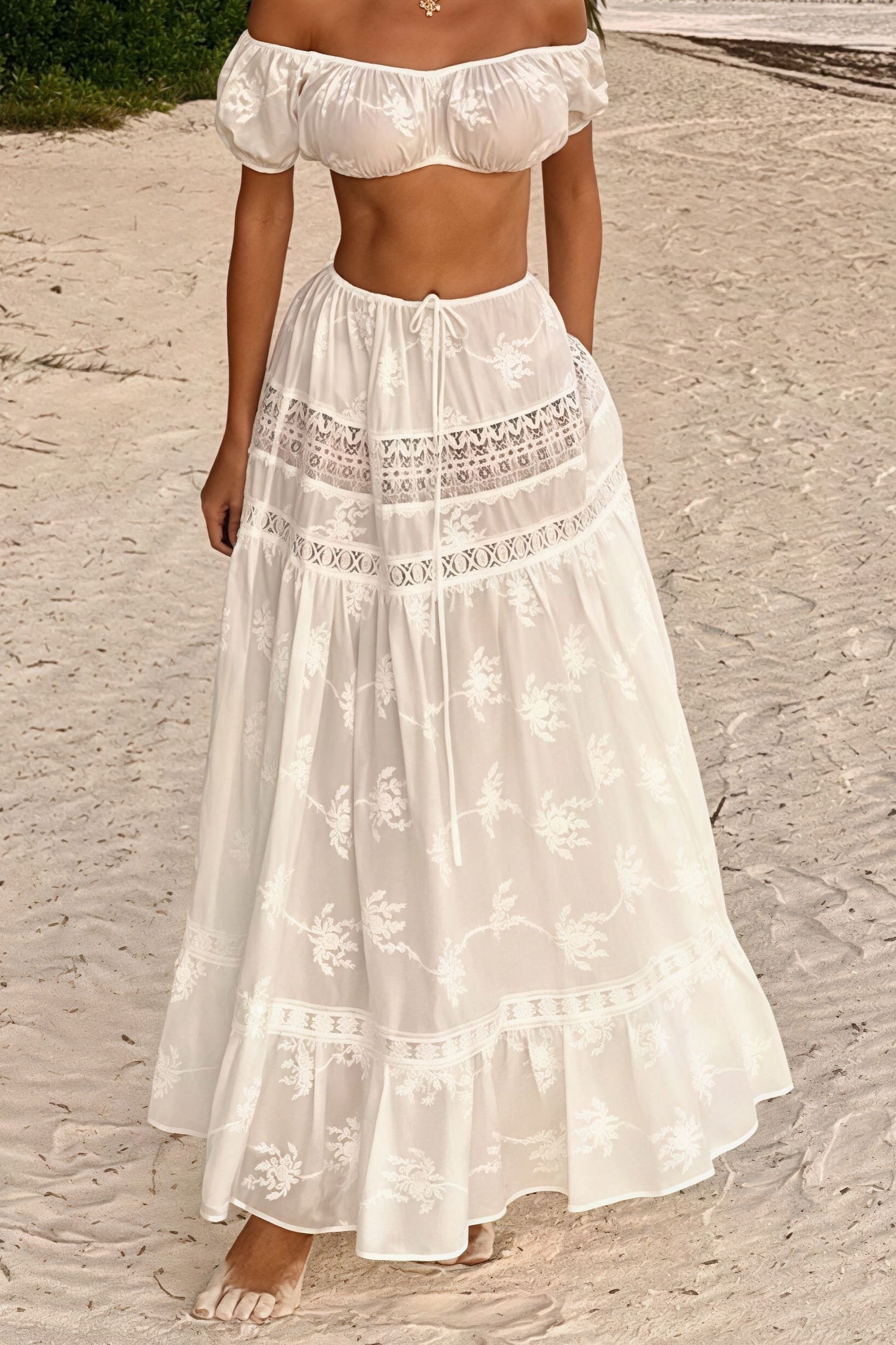 Pure Desire Crop Camisole High - Waist Skirt Set image 4