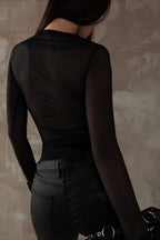 Trendy Print Sexy Slim Crew Neck Blouse image 1