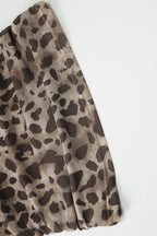 Leopard Asym Shoulder Sleeveless Halter Top image 4