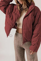 Classic Plain Quilted Puffer Jacket image 10