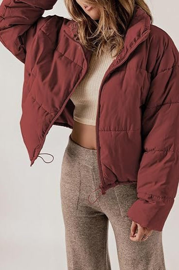 Classic Plain Quilted Puffer Jacket image 10
