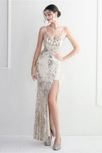 Intricate Beadwork Figure Hugging Gown Formal Dress image 14