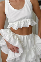 Breathable Sleeveless Top Shorts Loungewear Set image 2