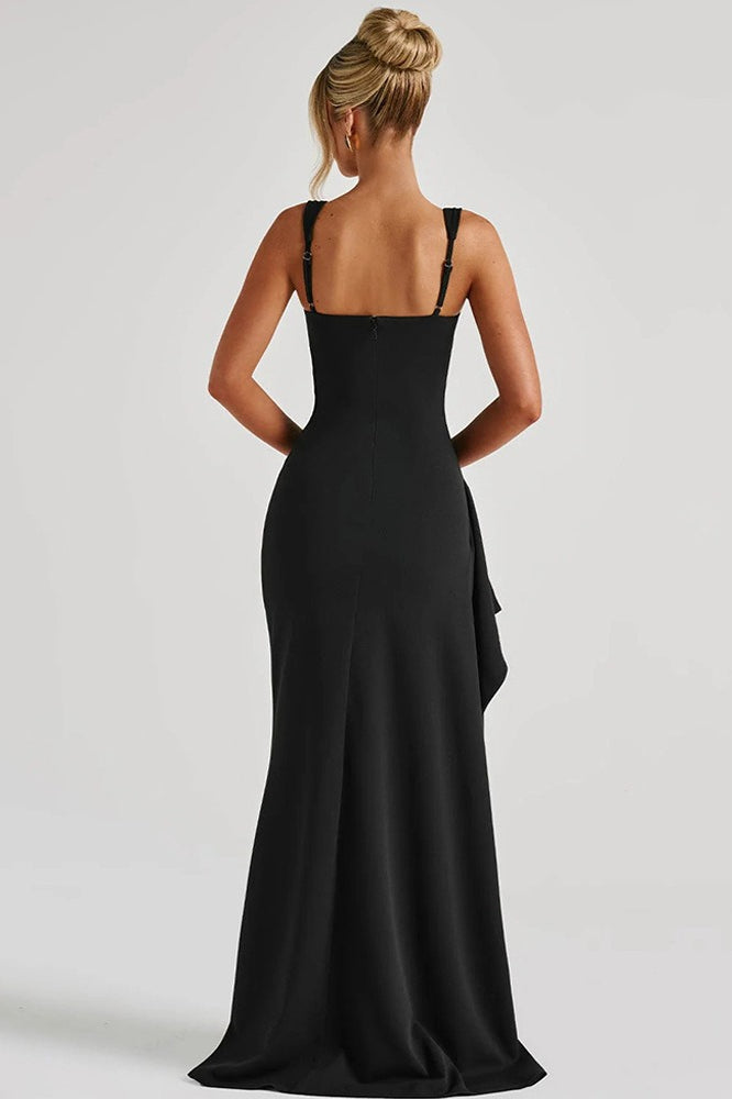 Sexy Spaghetti Strap High Slit Maxi Party Dress image 10