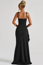 Sexy Spaghetti Strap High Slit Maxi Party Dress image 10