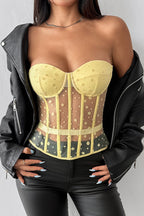Polka Dot Strapless Bustier Corset image 1