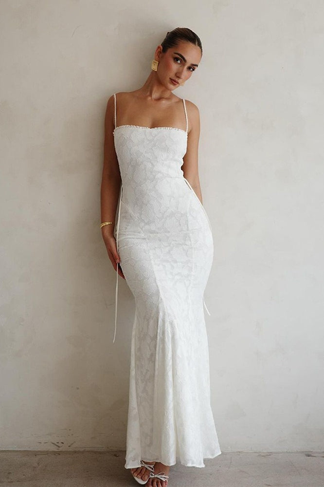 Cami Backless Tie Sexy Slim Maxi Dress image 6