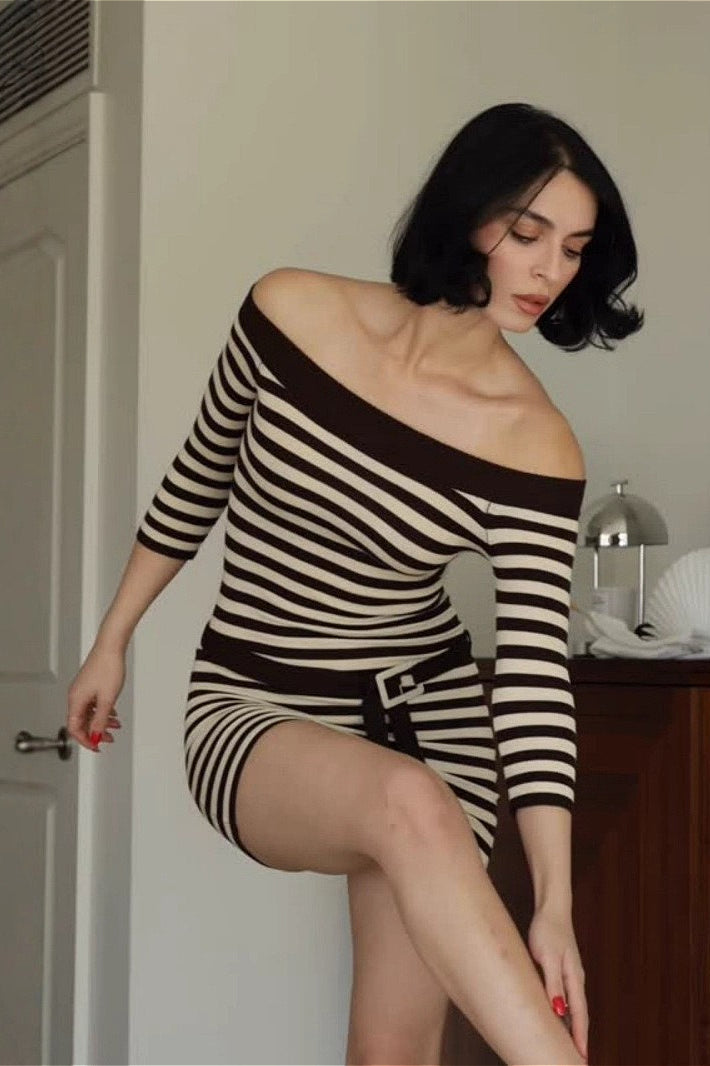 Vintage Short Shirt Collar Batwing Mini Dress image 1