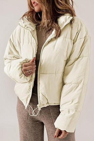Classic Plain Quilted Puffer Jacket image 6