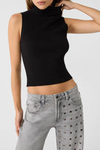 Metal Accent Trendy Wide Leg Jean image 2