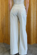 Striped Halter Cami Wide Leg Pants Two Piece Set image 12