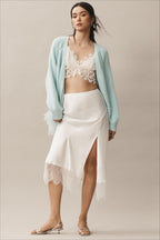 Sheer Ruffle Knit Cardigan image 8