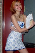 Floral Strapless Tie Back Bodycon Dress image 2