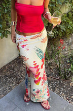 Digital Print High Waist Bodycon Skirt image 2