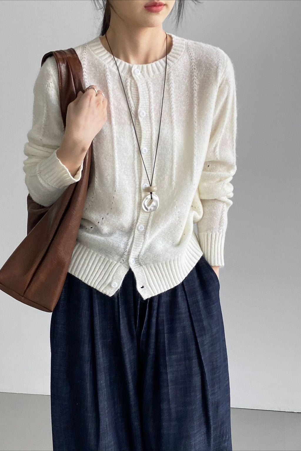 Atmospheric Wool Knit Cardigan image 5