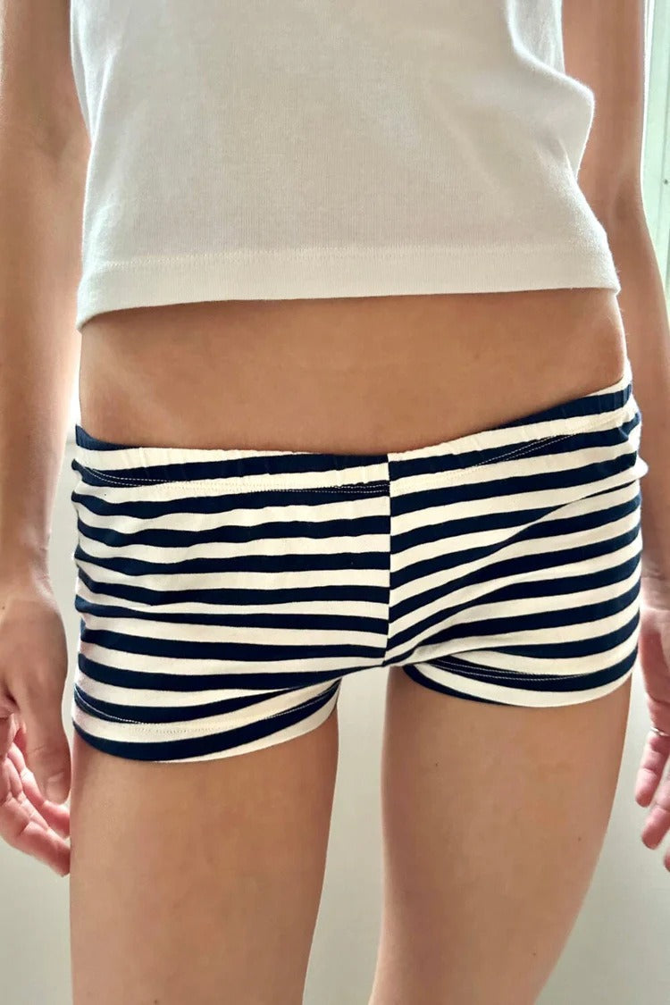 Casual Chic Stripe Skinny Low Waist Shorts image 11