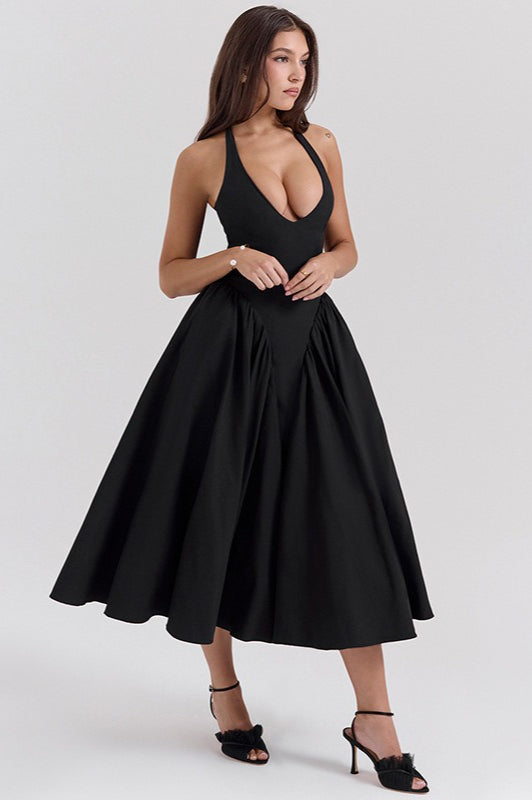 Halter Backless Tie Party Dress image 3