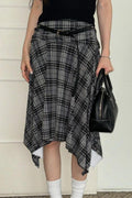 Vintage High-Waist Faux Leather Midi Skirt image 1