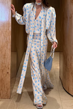 Vintage Polka Dot Sash Maxi Dress image 6