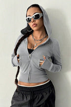 Minimalist Slim Fit Printed Hoodie image 9