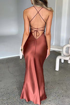 Back Tie Spaghetti Strap Formal Dress image 4