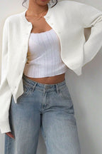 Lightweight Round Neck Button Cardigan image 18