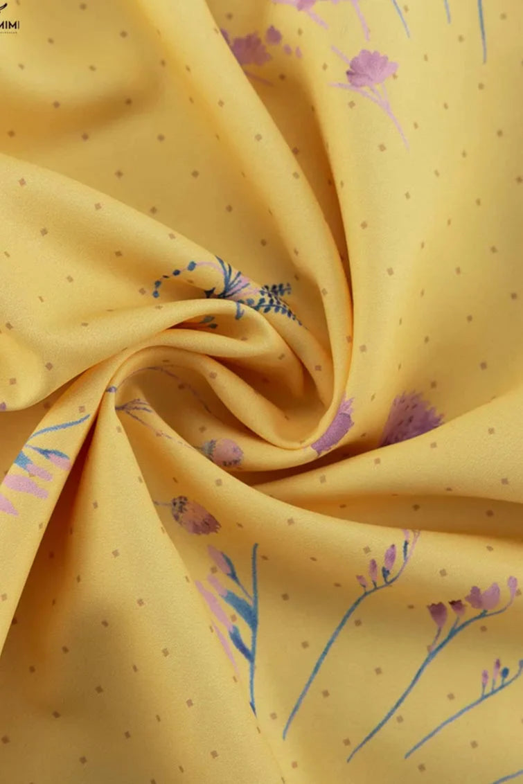 Casual Yellow Print Spaghetti Strap Floral Dress image 5
