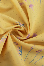 Casual Yellow Print Spaghetti Strap Floral Dress image 5