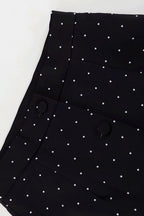 Polka Dot Print Short Sleeve Bodycon Skirt  Set image 7