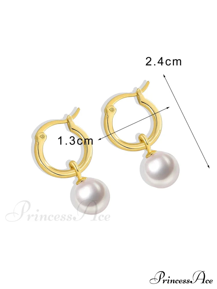 1pc Faux Pearl Drop Earrings image 5